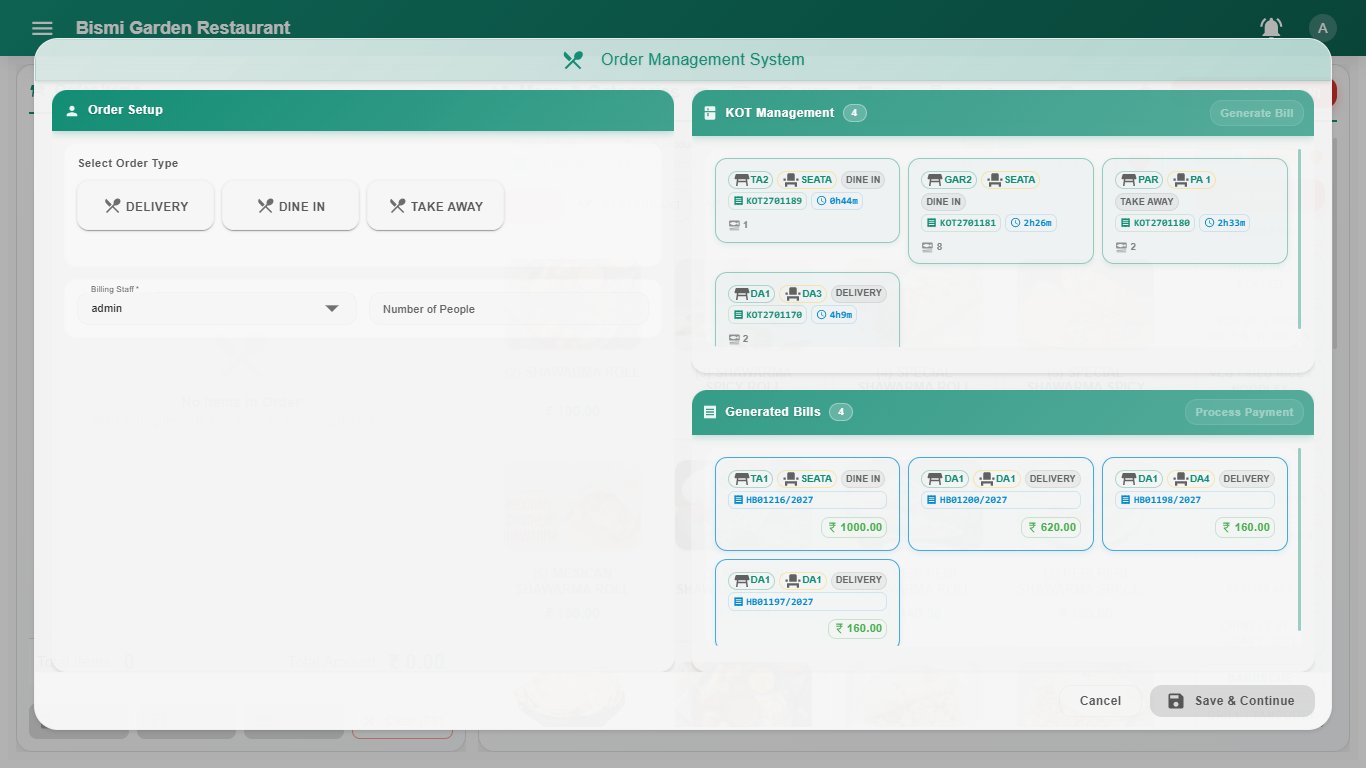 i-Restaurant key features restaurant management system Tamil Nadu